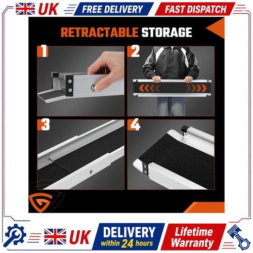 Pair 6ft 5ft long telescopic - pair,